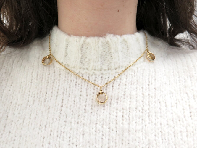 Collier Cartier Trinity Charms - Collier 3 anneaux en or 18k 41 cm 58 Facettes 273861