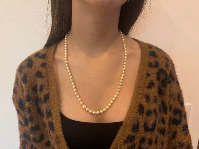 Collier Collier de perles avec fermoir en or blanc 18 carats 58 Facettes 1734922