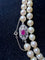 Collier Collier Art déco - Sautoir en perles Akoya, or 18k, diamants et rubis 58 Facettes 936