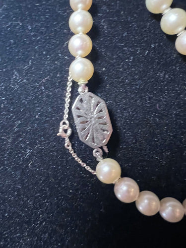 Collier Collier Art déco - Sautoir en perles Akoya, or 18k, diamants et rubis 58 Facettes 936