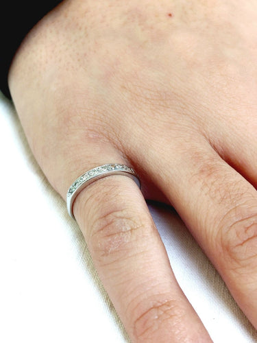 Bague 52.5 Bague en or blanc 18 carats et diamants 58 Facettes 1734950