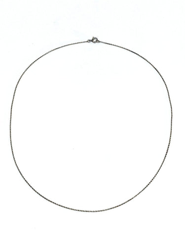 Collier Chaîne en maille forçat en platine 58 Facettes 1735012