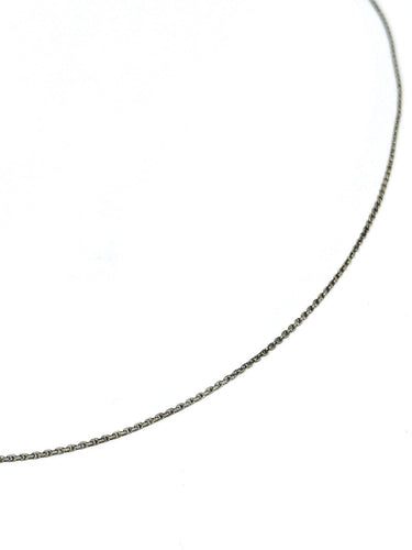 Collier Chaîne en maille forçat en platine 58 Facettes 1735012
