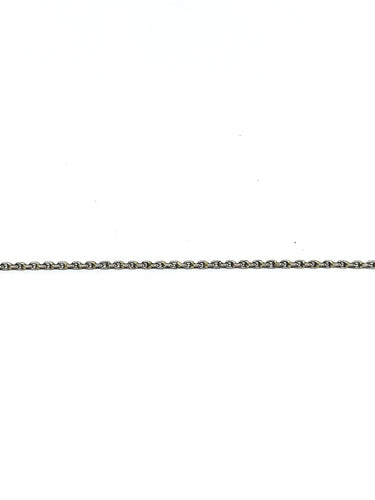 Collier Chaîne en maille forçat en platine 58 Facettes 1735012