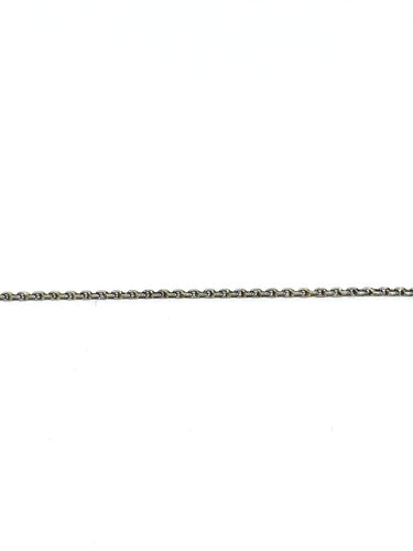 Collier Chaîne en maille forçat en platine 58 Facettes 1735012