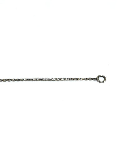Collier Chaîne en maille forçat en platine 58 Facettes 1735012