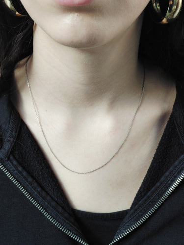 Collier Chaîne en maille forçat en platine 58 Facettes 1735012