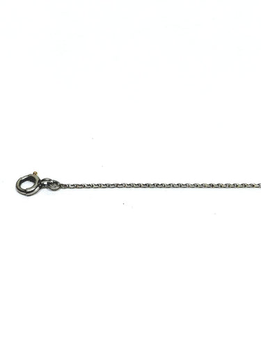 Collier Chaîne en maille forçat en platine 58 Facettes 1735012