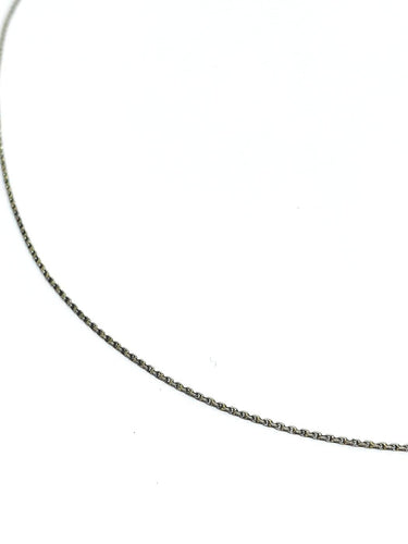 Collier Chaîne en maille forçat en platine 58 Facettes 1735012