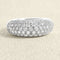Bague 56 Bague jonc en or gris 18 carats et diamants 58 Facettes OC-61E00525