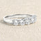Bague 52 Alliance demi-tour - Bague en or blanc 18 carats et diamants 58 Facettes OC-60300019