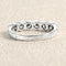 Bague 52 Alliance demi-tour - Bague en or blanc 18 carats et diamants 58 Facettes OC-60300019
