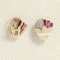 Boucles d'oreilles Boucles d'oreilles clips en or jaune, pierres rouges et diamants 58 Facettes 66000226