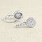 Boucles d'oreilles Boucles d'oreilles dormeuses en or blanc et diamants 58 Facettes 66300062