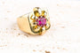 Bague 52 Bague chevalière au rubis en or jaune 18 carats 58 Facettes BGRUVY151-107