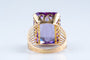 Bague 60 Bague cocktail améthyste en or jaune 18 carats 58 Facettes BGAMVY1502-107
