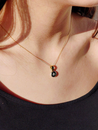 Pendentif Pendentif en or jaune et blanc 18 carats avec diamant 58 Facettes 1735066