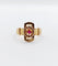 Bague 49.5 Bague chevalière victorienne en or rose 18k et rubis (circa 1890) 58 Facettes A06917