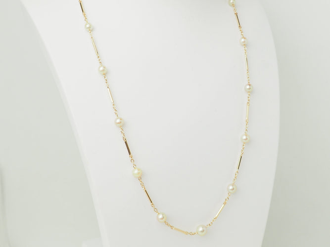 Collier Collier en or jaune 18 ct et perles de culture 58 Facettes 33659