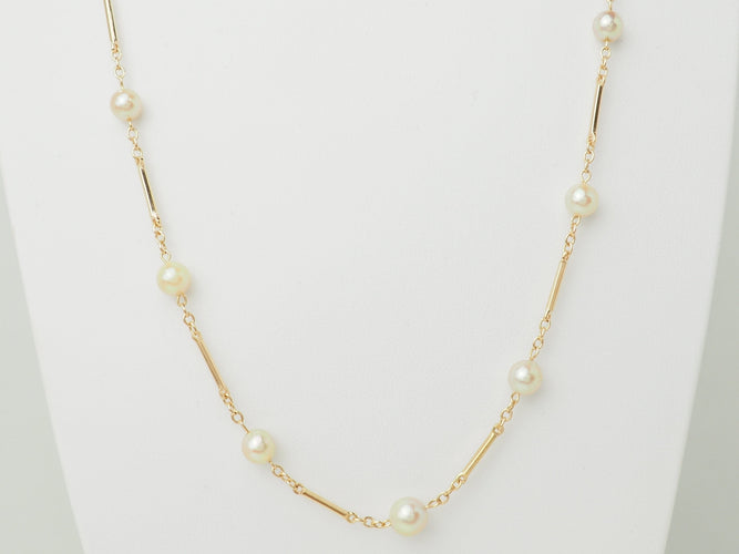 Collier Collier en or jaune 18 ct et perles de culture 58 Facettes 33659