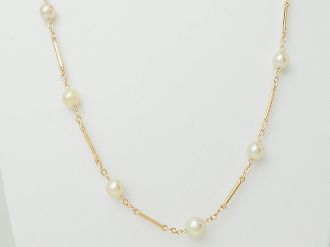 Collier Collier en or jaune 18 ct et perles de culture 58 Facettes 33659