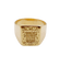 Bague 60.5 Chevalière sceau antique - Bague en or jaune 18k, armoiries françaises 58 Facettes A06922