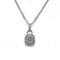 Collier Collier pendentif en or blanc 750 et diamants 58 Facettes 260089R