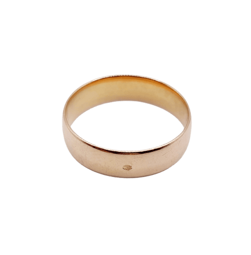 Bague 54 Bague jonc alliance large en or rose 18k, taille 54 (circa 1920) 58 Facettes A06924