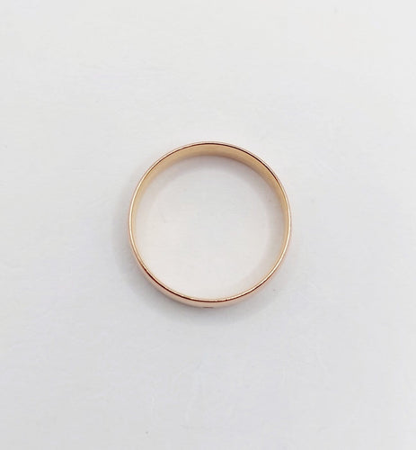 Bague 54 Bague jonc alliance large en or rose 18k, taille 54 (circa 1920) 58 Facettes A06924