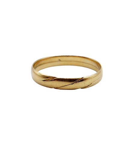 Bague 60 Alliance victorienne jumelée en or 18k 58 Facettes A06927