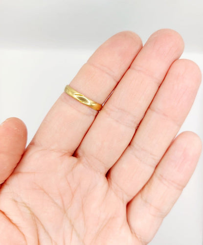 Bague 60 Alliance jumelée victorienne en or jaune 18k (circa 1880) 58 Facettes A06927