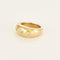 Bague 53 Bague jonc trilogie diamants en or jaune 58 Facettes GU265