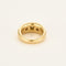 Bague 53 Bague jonc trilogie diamants en or jaune 58 Facettes GU265