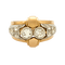 Bague 59.5 Bague Tank en Or Jaune, Platine et 2 Diamants de 0,50ct 58 Facettes CHAL0518