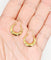 Boucles d'oreilles Créoles vintage - Boucles d'oreilles en or jaune 18k à motifs géométriques 58 Facettes A06930