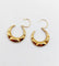 Boucles d'oreilles Créoles vintage - Boucles d'oreilles en or jaune 18k à motifs géométriques 58 Facettes A06930