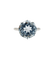 Bague 54 Bague cocktail Art déco en or blanc 18k avec aigue-marine 4,80 ct 58 Facettes A06932