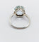 Bague 54 Bague cocktail Art déco en or blanc 18k avec aigue-marine 4,80 ct 58 Facettes A06932