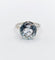 Bague 54 Bague cocktail Art déco en or blanc 18k avec aigue-marine 4,80 ct 58 Facettes A06932