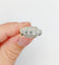 Bague 57 Bague chevalière Art déco en or blanc 18k et diamants 58 Facettes A06904