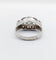 Bague 57 Bague chevalière Art déco en or blanc 18k et diamants 58 Facettes A06904