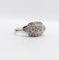Bague 57 Bague chevalière Art déco en or blanc 18k et diamants 58 Facettes A06904