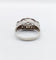 Bague 57 Bague chevalière Art déco en or blanc 18k et diamants 58 Facettes A06904