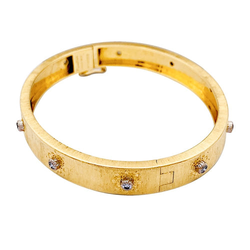 Bracelet Bracelet Buccellati "Macri Classica", deux tons d'or et diamants. 58 Facettes 35442