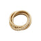 Bague 51 Bague Cartier, "Trinity", or jaune et diamants. 58 Facettes 35471