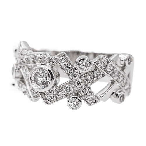 Bague 52 Chanel Bague Cristaux glacés Or blanc Diamant 58 Facettes 3051495CN
