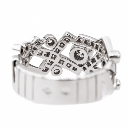 Bague 52 Chanel Bague Cristaux glacés Or blanc Diamant 58 Facettes 3051495CN