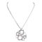 Collier Dinh Van Collier Pendentif Impression Or blanc Diamant 58 Facettes 577667GD
