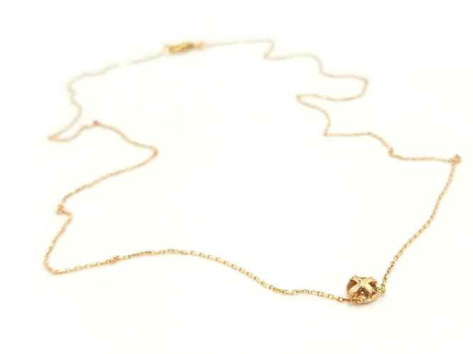 Collier Collier Or rose Diamant 58 Facettes 579068RV