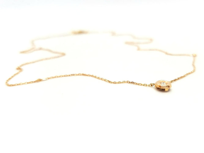 Collier Collier Or rose Diamant 58 Facettes 579068RV